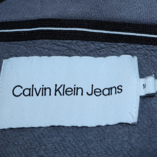 Calvin Klein Jeans Women's Grey Pullover Hoodie Size M Logo Print - Image 5