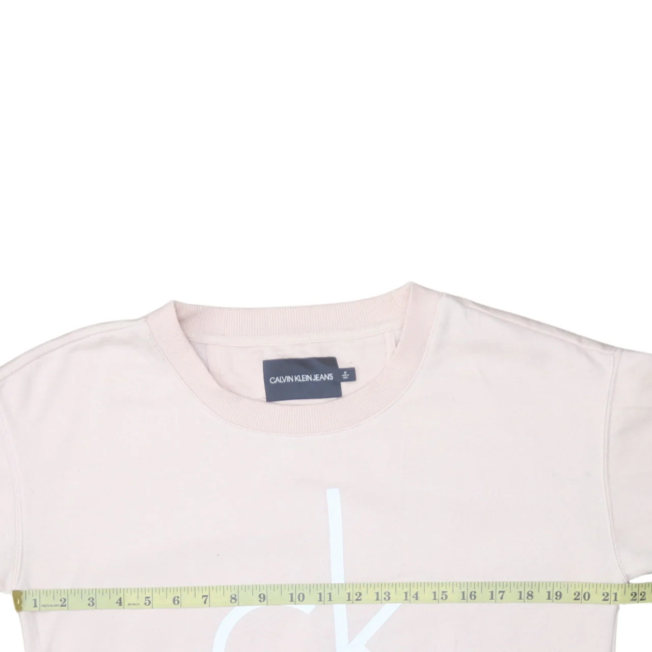 Calvin Klein Jeans Womens Pink Crew Neck Pullover Sweatshirt M - Image 3