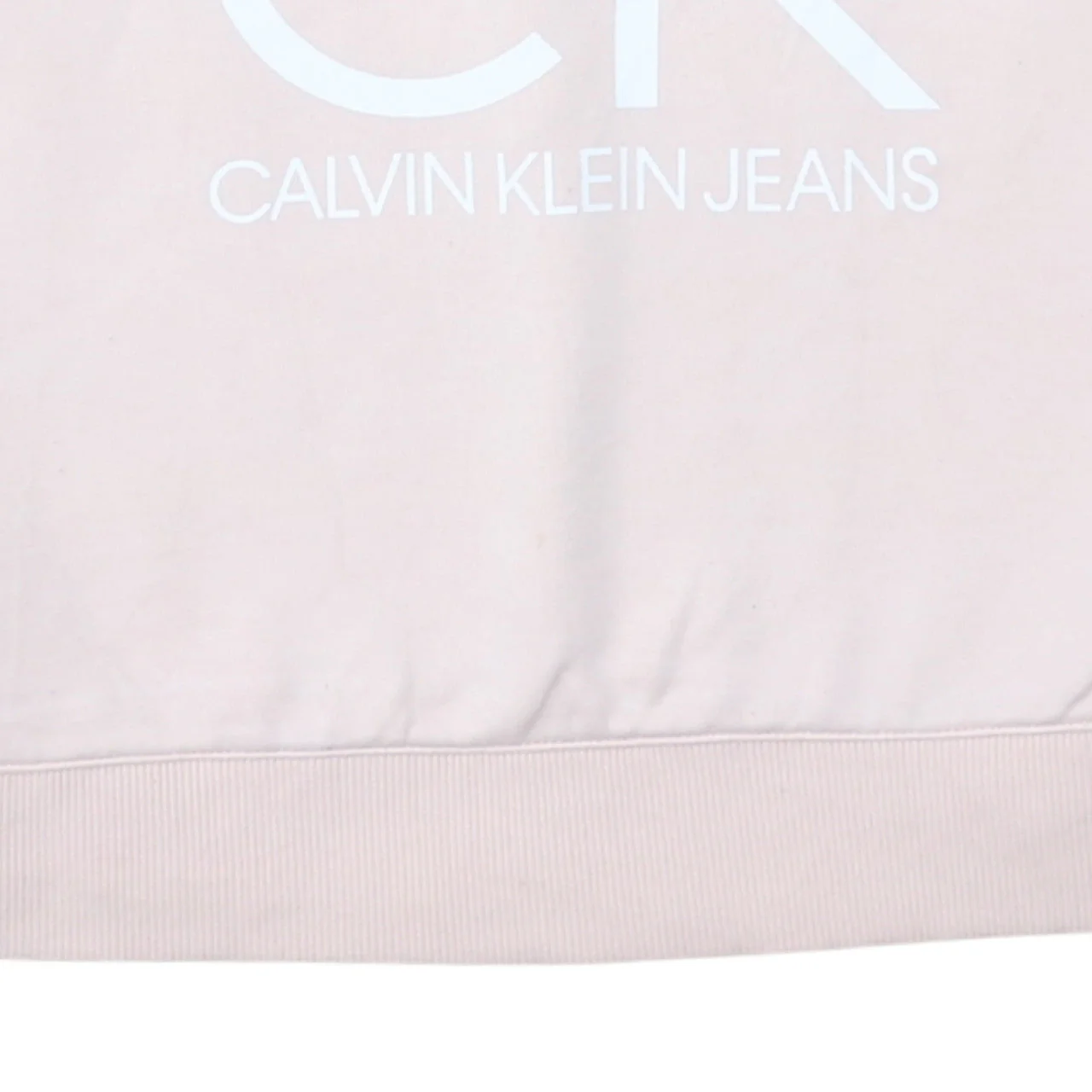 Calvin Klein Jeans Womens Pink Crew Neck Pullover Sweatshirt M - Image 8
