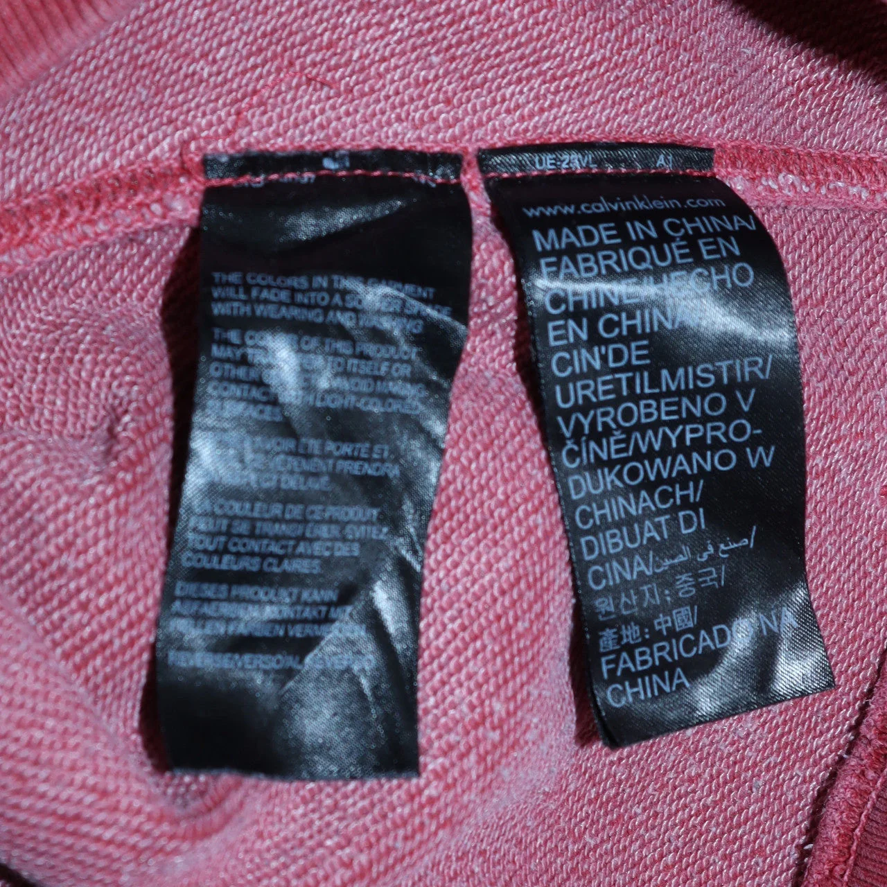 Calvin Klein Jeans Womens Pink Small Pullover Logo Sweatshirt - Image 5