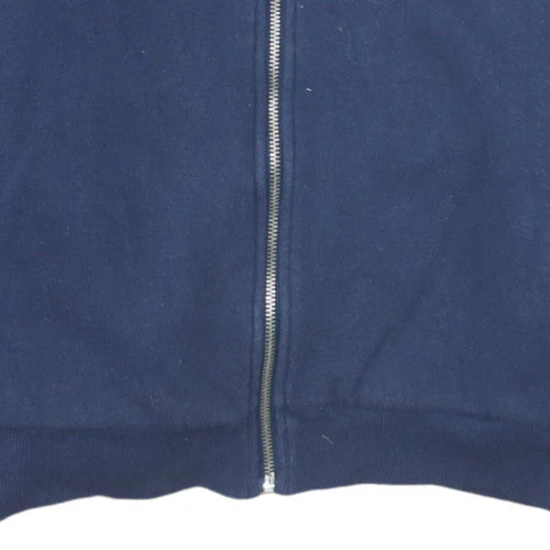 Calvin Klein Men Blue Full Zip Fleece Sweatshirt L Regular Fit - Image 7