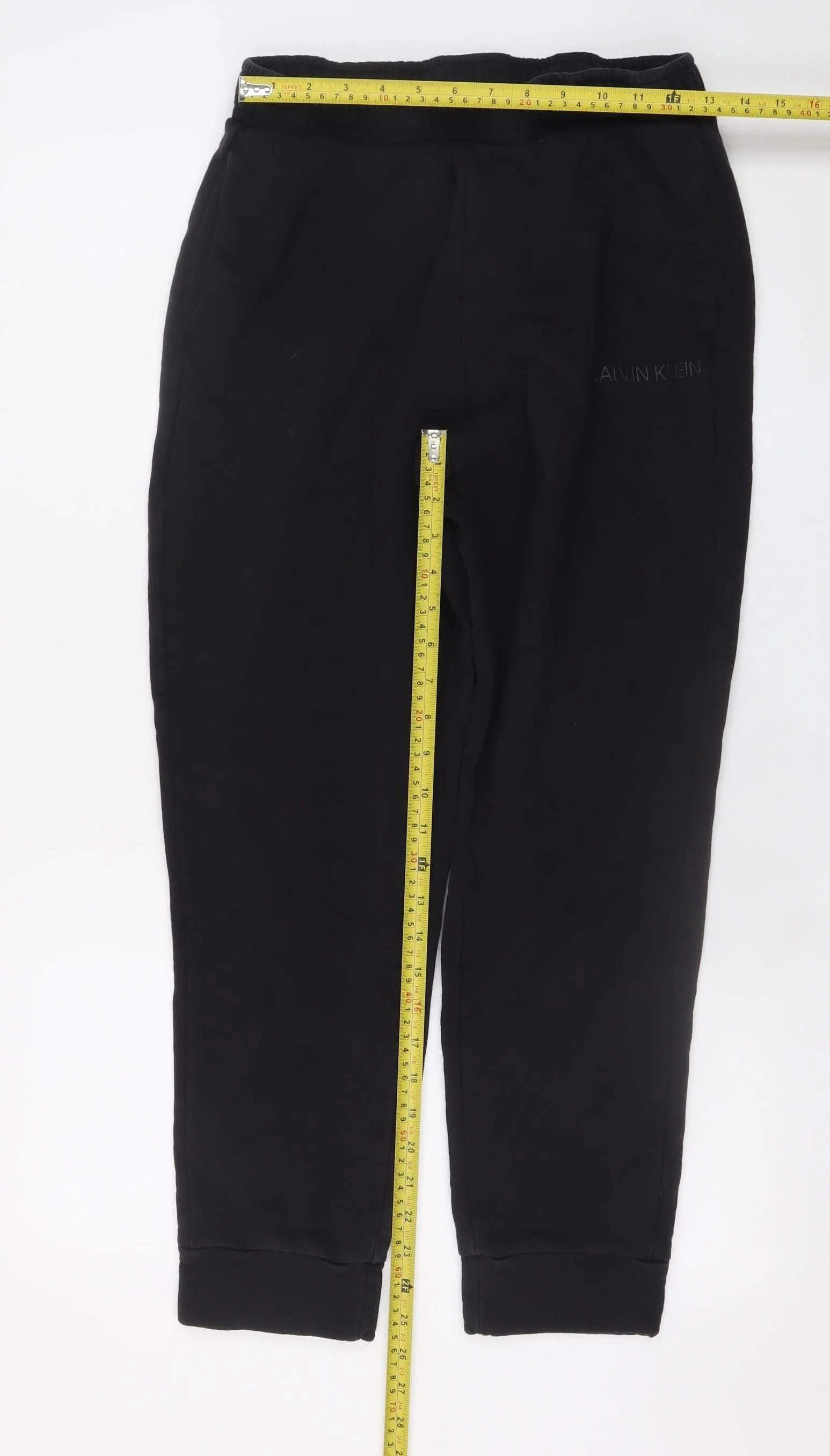 Calvin Klein Men’s Black Jogger Sweatpants M Tapered Fleece - Image 2