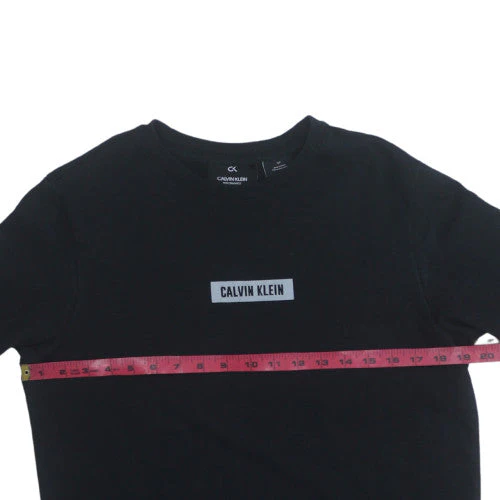 Calvin Klein Men’s Black Logo Pullover Sweatshirt Size S - Image 2