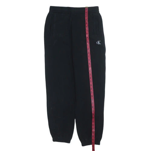 Calvin Klein Men’s Black Sweatpants S Regular Fit Elastic Waist Fleece - Image 3