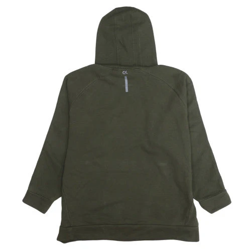 Calvin Klein Men’s Green Pullover Hoodie Fleece L Regular Fit