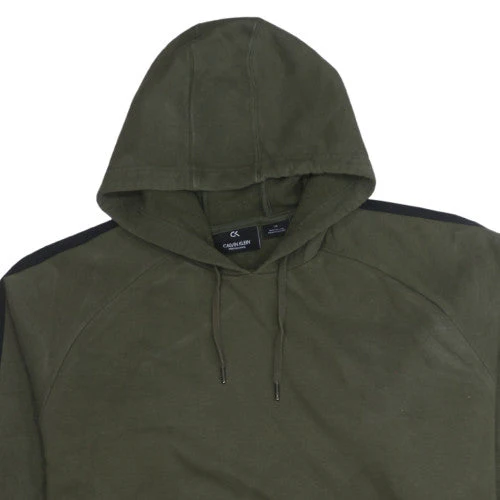Calvin Klein Men’s Green Pullover Hoodie Fleece L Regular Fit - Image 8