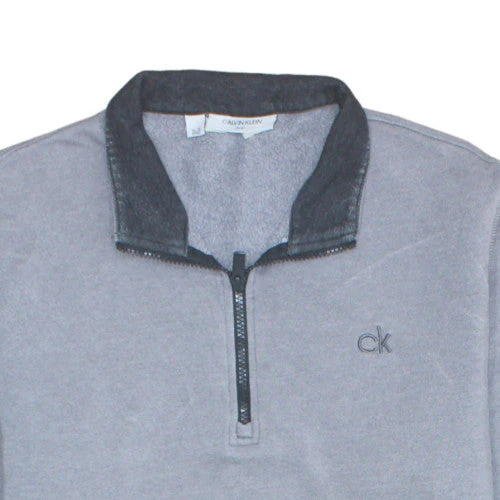 Calvin Klein Men’s Grey XL 1/4 Zip Golf Fleece Sweatshirt - Image 7