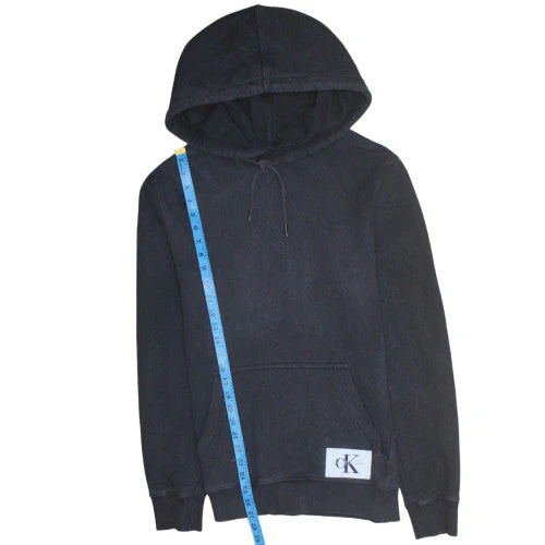 Calvin Klein Mens Black Slim Fit Pullover Hoodie M - Image 2