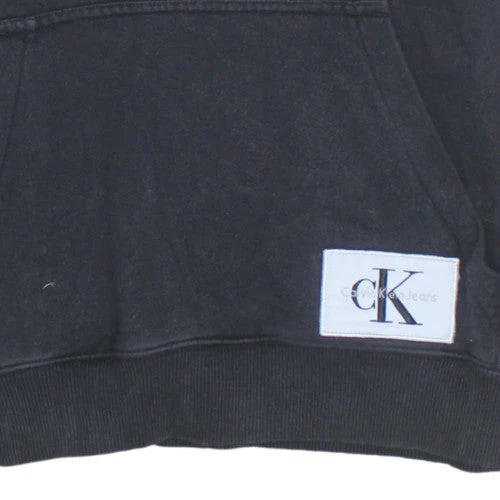 Calvin Klein Mens Black Slim Fit Pullover Hoodie M - Image 7