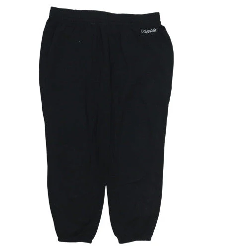 Calvin Klein Men's Black XL Jogger Trousers with Elastic Waistband
