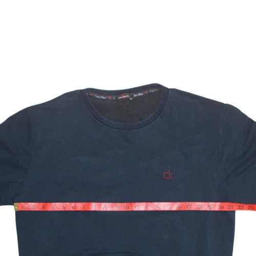 Calvin Klein Men's Blue Crew Neck Pullover Sweatshirt M - Image 2