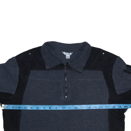 Calvin Klein Mens Grey Collared 1/2 Zip Knit Sweatshirt Size M - Image 2