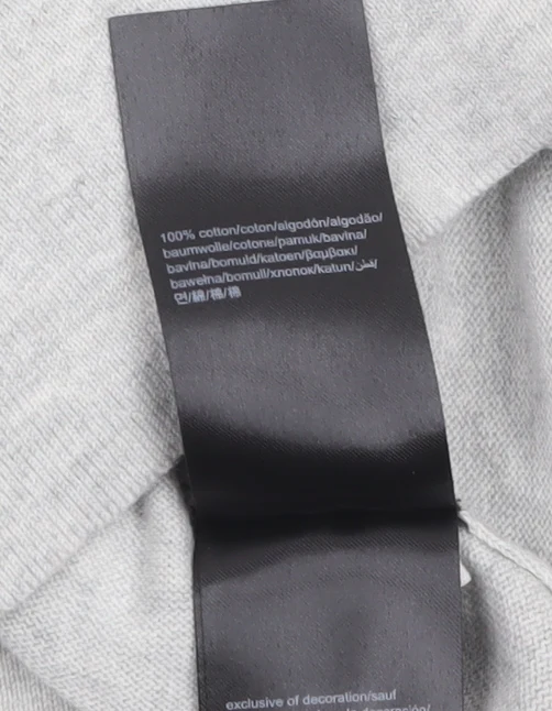 Calvin Klein Men's Grey Cotton V-Neck Jumper Size S - Image 4