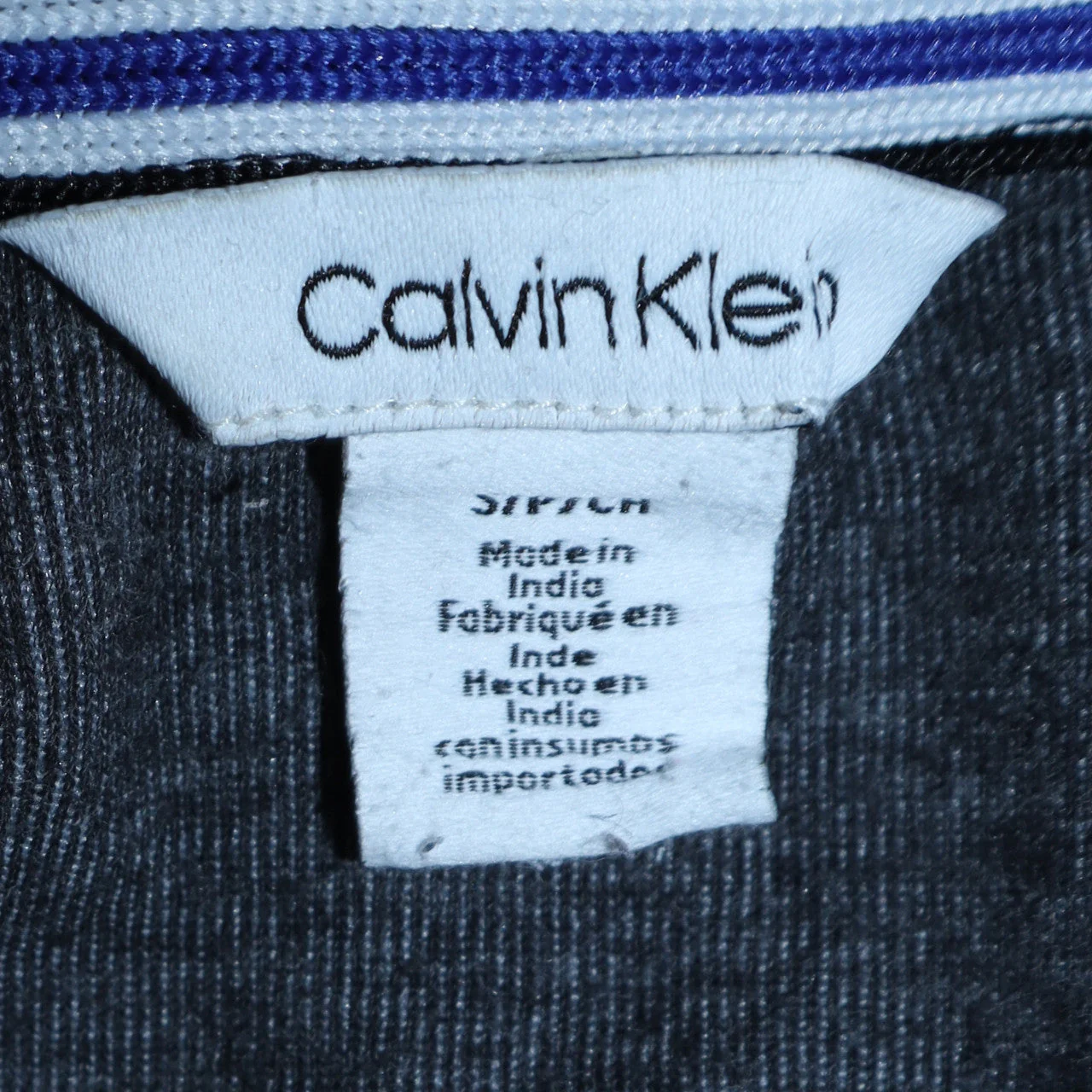 Calvin Klein Men's Grey Full Zip Sweatshirt Size S - Image 5