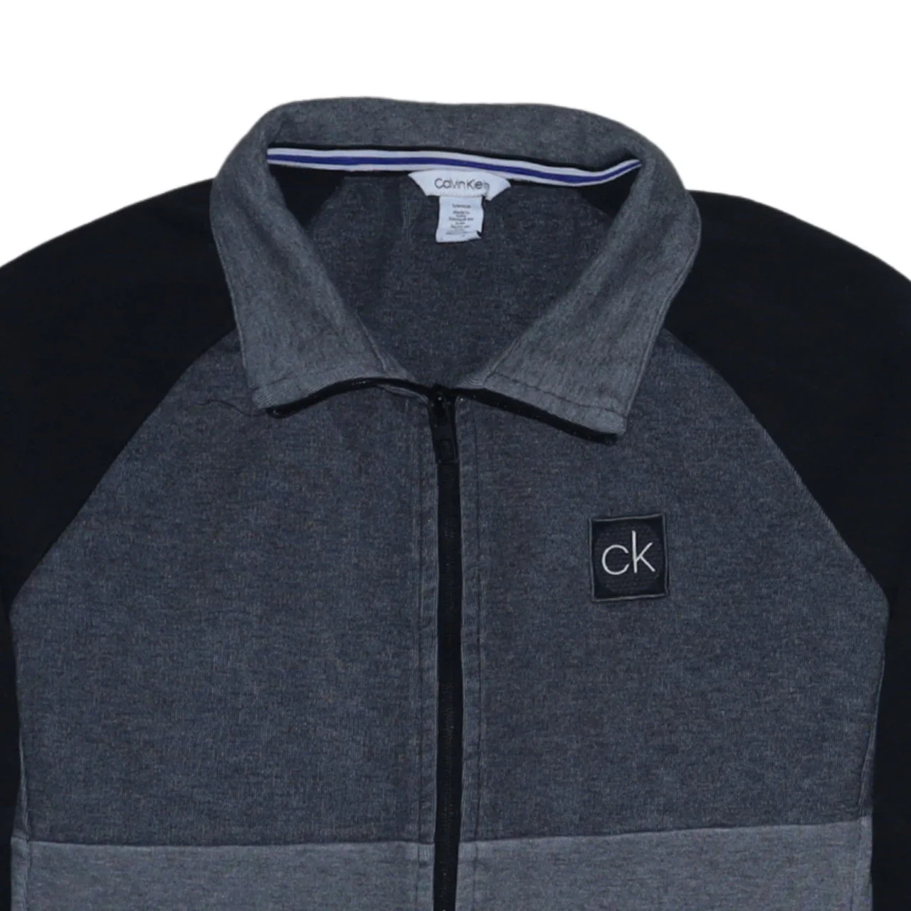 Calvin Klein Men's Grey Full Zip Sweatshirt Size S - Image 7