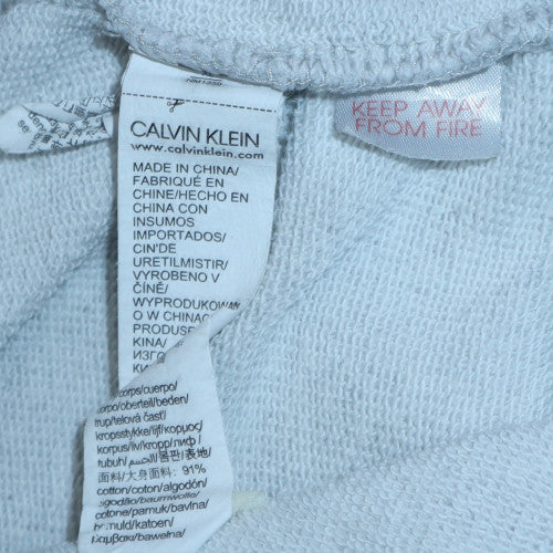 Calvin Klein Men's Grey XL Pullover Sweatshirt Crew Neck Logo Hem - Image 6
