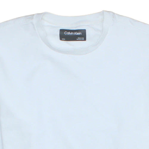 Calvin Klein Men's White Cotton Crew Neck Pullover Sweatshirt S - Image 8