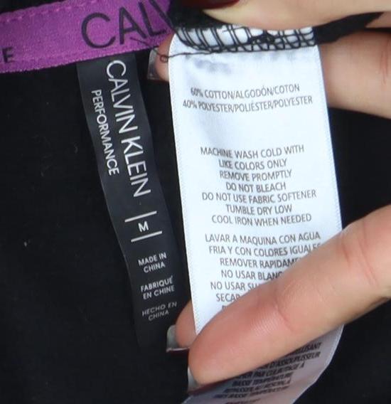 Calvin Klein Performance Women Black Medium Logo Pullover Sweatshirt - Image 4
