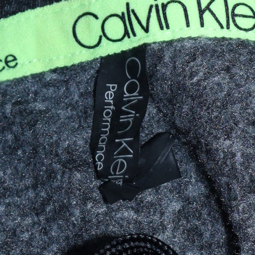 Calvin Klein Performance Women's Black Hoodie Size M Neon Trim Pullover - Image 5