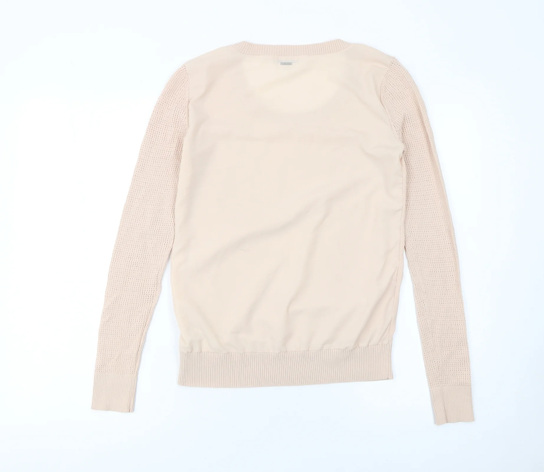 Calvin Klein Womens Beige XS Knit Pullover Jumper Viscose Blend - Image 3