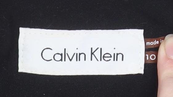 Calvin Klein Womens Black Size 10 Single-Breasted Blazer Jacket - Image 4