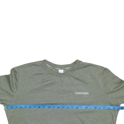 Calvin Klein Women's Green Pullover Sweatshirt L Cotton Blend - Image 2