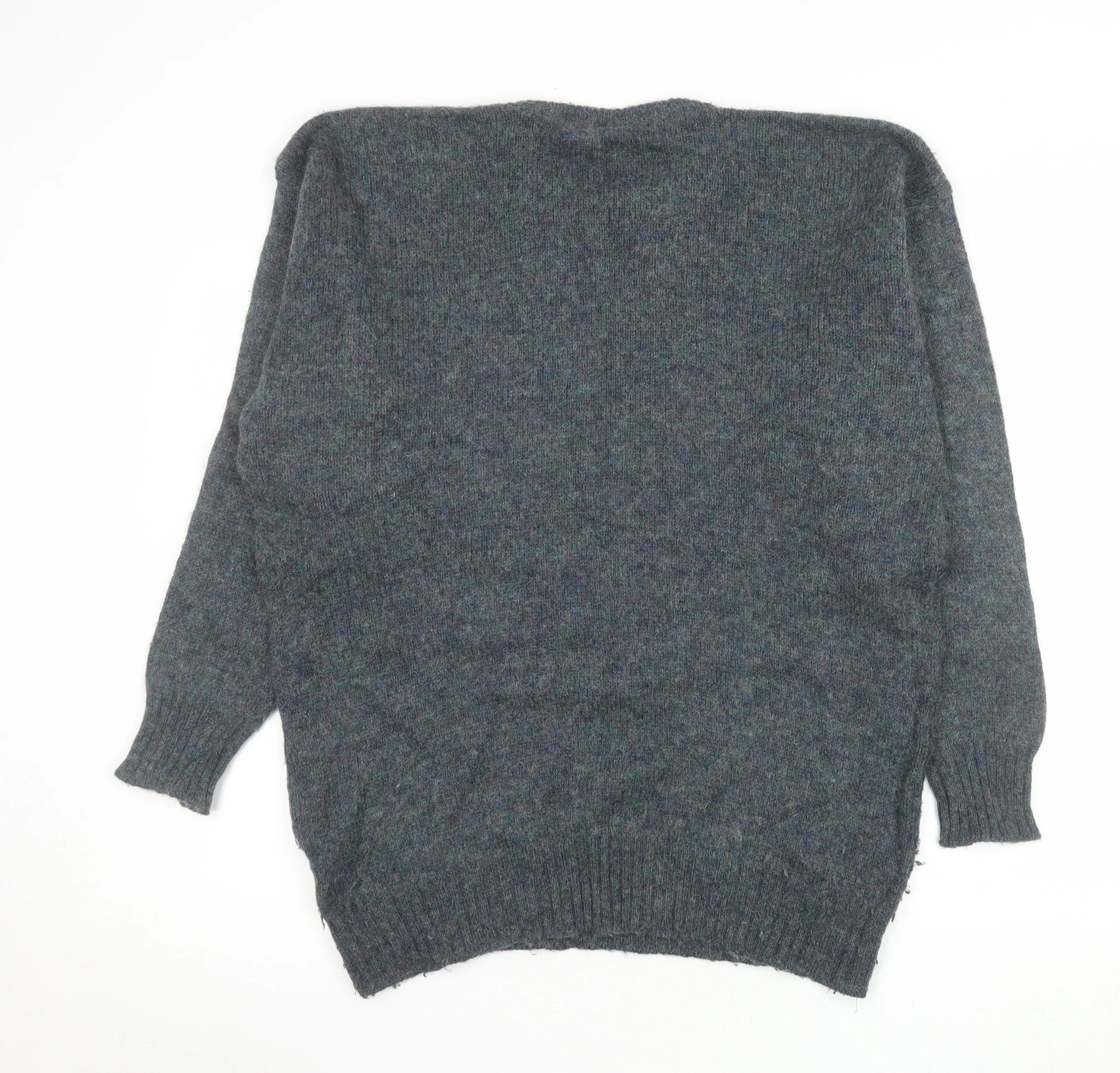 Canda Men’s Grey Argyle Wool Blend Pullover Jumper Size L - Image 3
