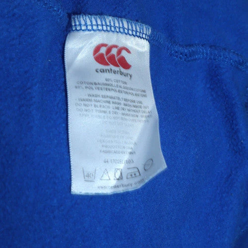 Canterbury Boys Blue Pullover Hoodie Age 14 Rugby Logo Fleece Sweatshirt - Image 6