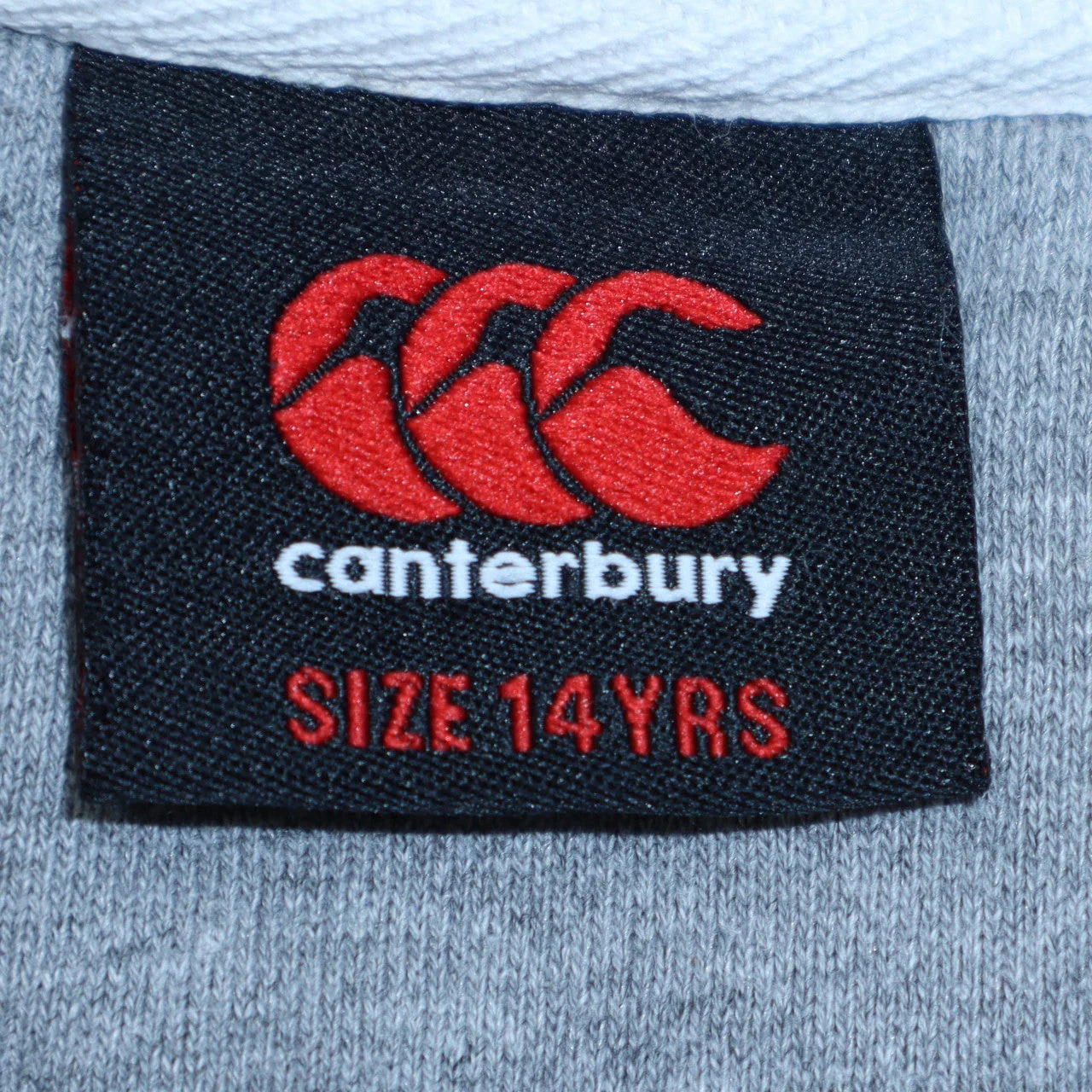 Canterbury Boys Grey Hoodie 14 Years Pullover Fleece Logo Sweatshirt - Image 5
