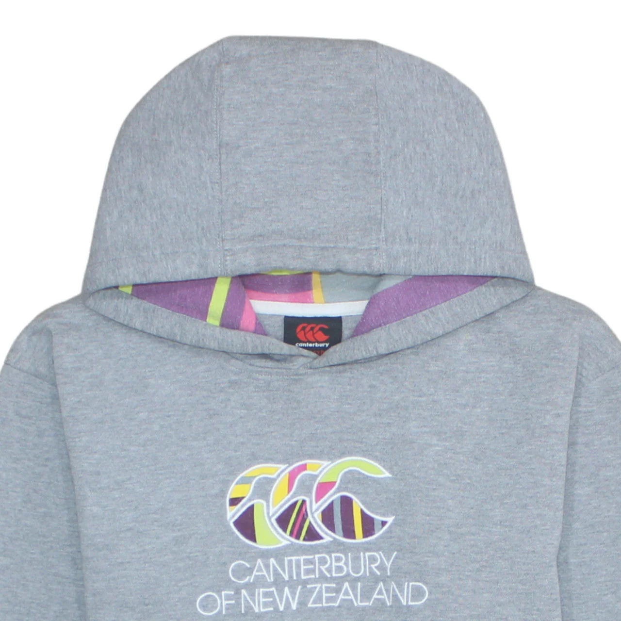 Canterbury Boys Grey Hoodie 14 Years Pullover Fleece Logo Sweatshirt - Image 7