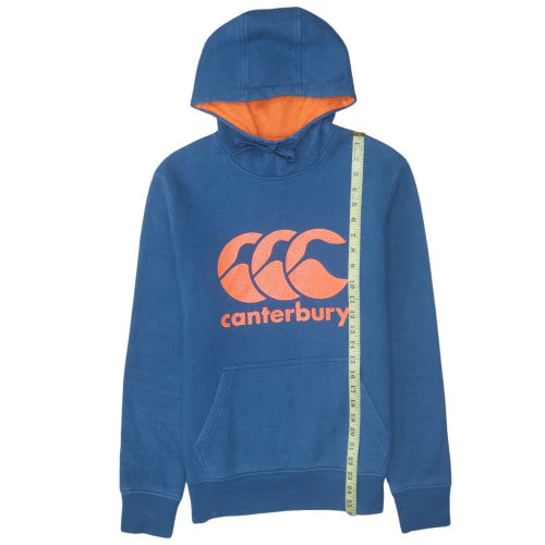 Canterbury Men’s Blue Pullover Hoodie S Sports Graphic Fleece - Image 2