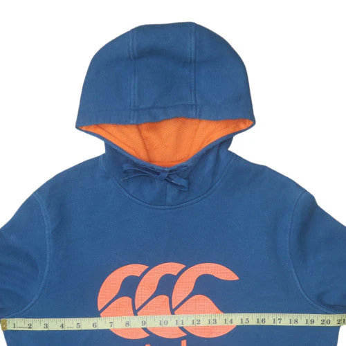 Canterbury Men’s Blue Pullover Hoodie S Sports Graphic Fleece - Image 3