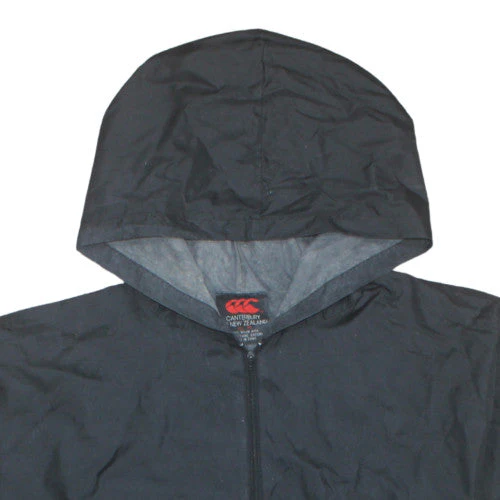 Canterbury Mens Black M Windbreaker Hooded Sports Jacket - Image 8