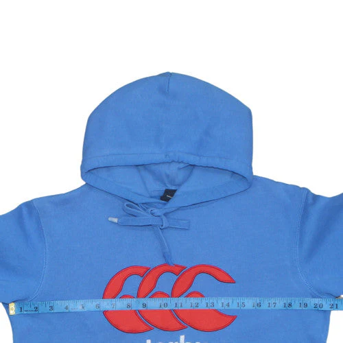Canterbury Men's Blue Pullover Hoodie Size S Logo Sports Sweatshirt - Image 3