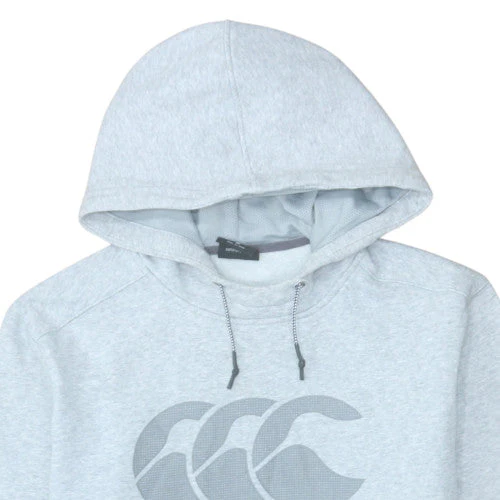 Canterbury Men's Grey Pullover Hoodie M Fleece Sportswear - Image 8