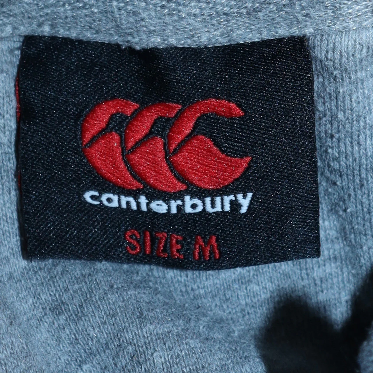 Canterbury Men's Grey Pullover Hoodie M Sports Fleece Logo - Image 5