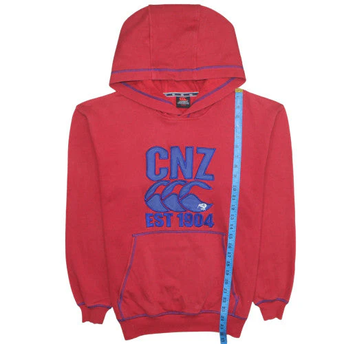 Canterbury of New Zealand Men's Red S Pullover Hoodie CNZ Logo - Image 2