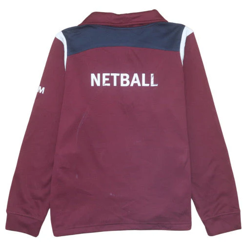 Canterbury Women's Burgundy 1/4 Zip Sweatshirt Size 14 University of Strathclyde - Image 4