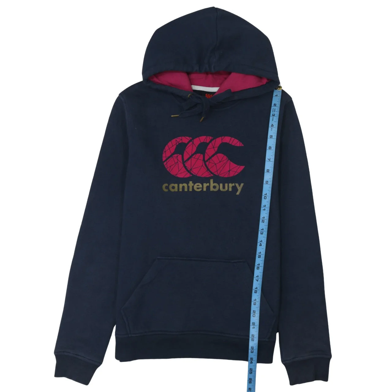 Canterbury Women's Navy Hoodie Size 12 Pullover Cotton Blend - Image 3