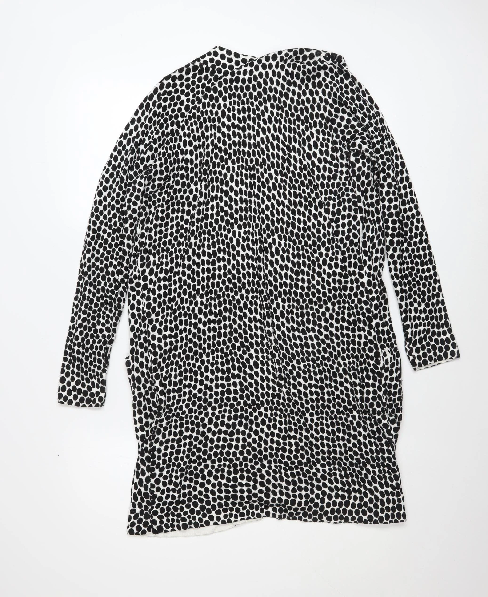 Capsule Women’s Black Polka Dot Longline Cardigan Size 8/10 - Image 3