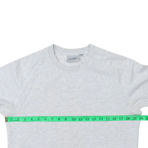 Carhartt Men Grey S Pullover Crew Neck Fleece Sweatshirt - Image 3