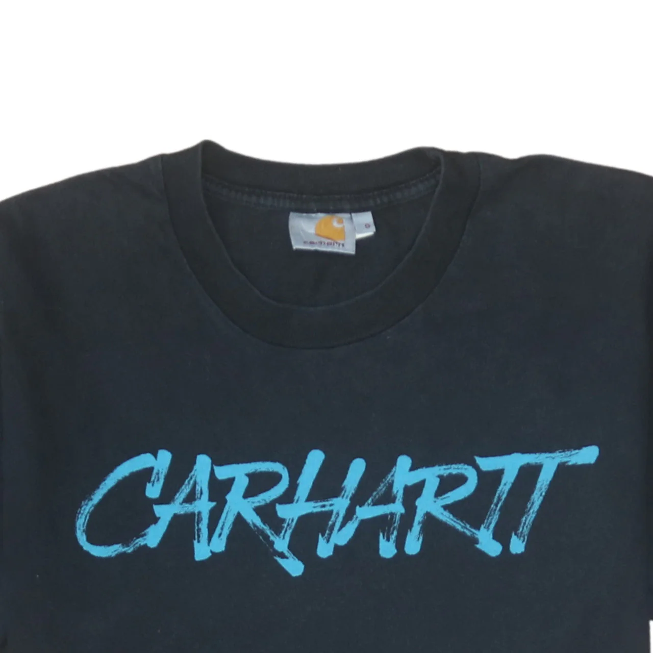 Carhartt Mens Black Cotton Graphic Print Short Sleeve T-Shirt Size S - Image 8