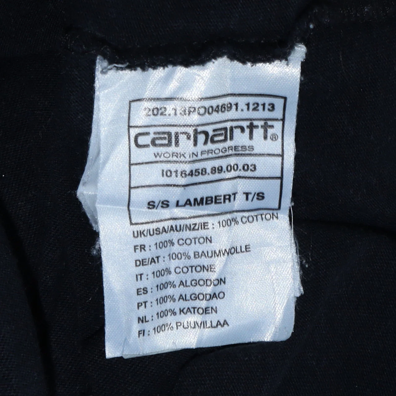 Carhartt Mens Black XL Pocket Graphic Cotton T-Shirt - Image 5