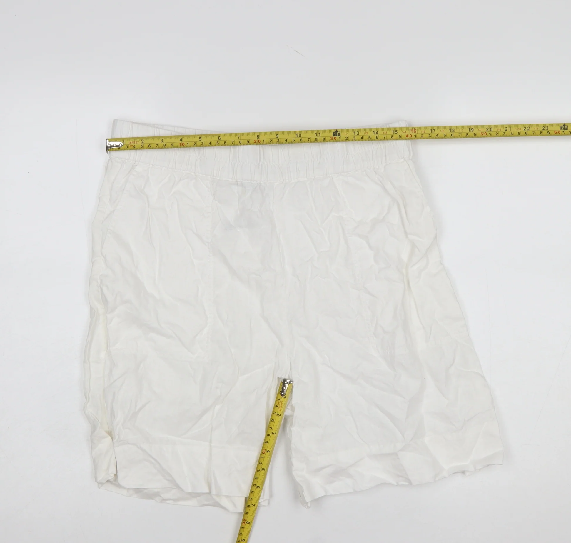Carolyn Donnelly The Edit Womens White Linen Chino Shorts Size 14 - Image 2