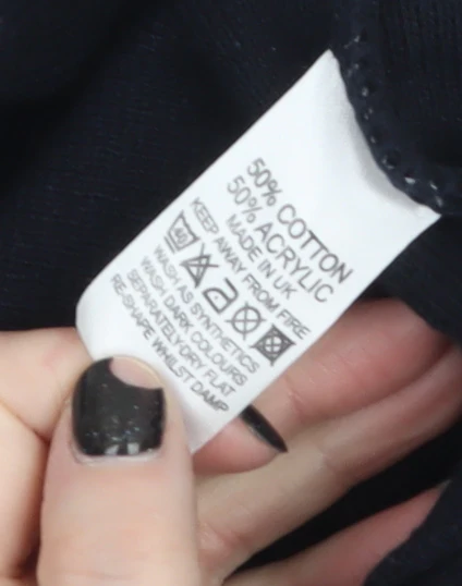 Carson Men Black XL Full Zip Cotton Blend Jumper - Image 4