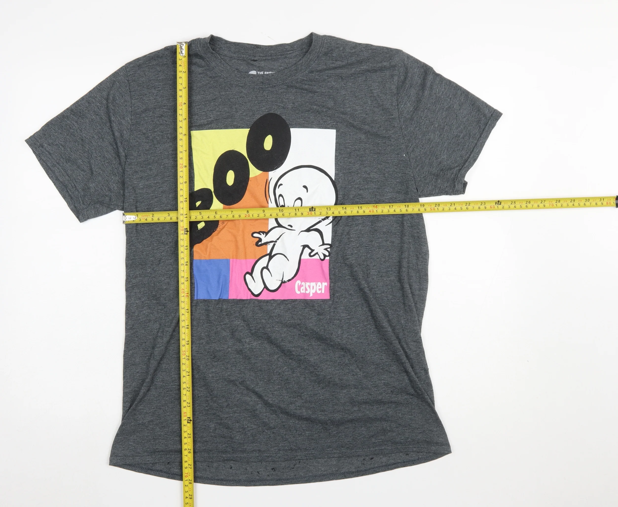 Casper Men's Grey Graphic Short Sleeve Cotton T-Shirt Size L - Image 2