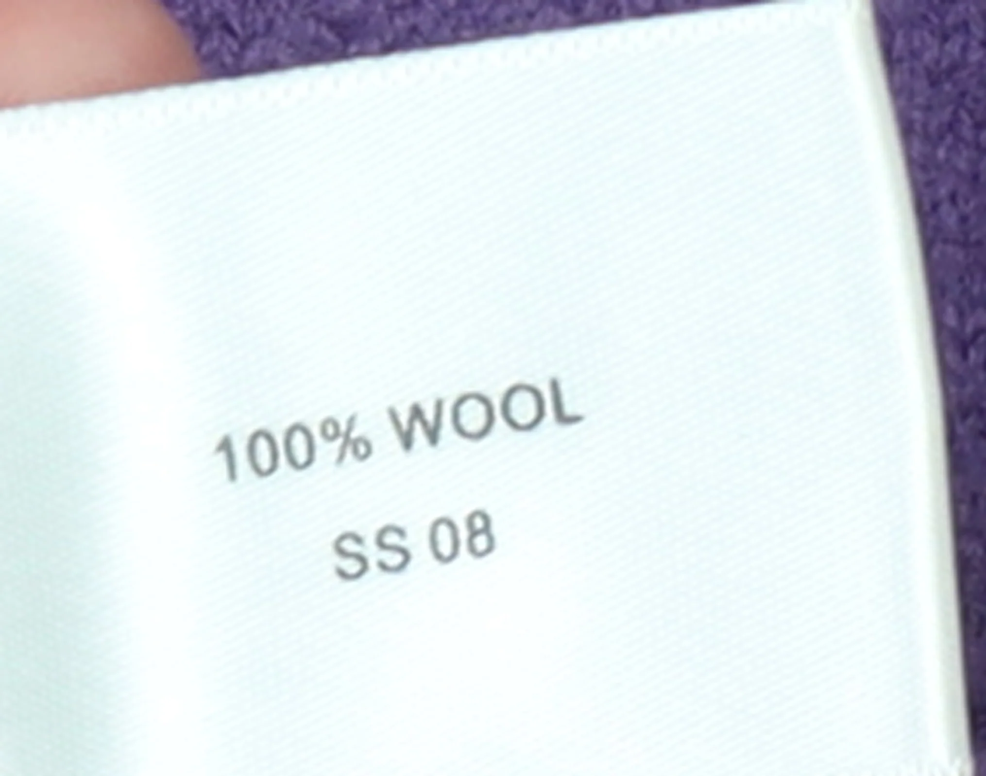 CC Women’s Purple Wool Cardigan XL V-Neck Single Button Knit - Image 5