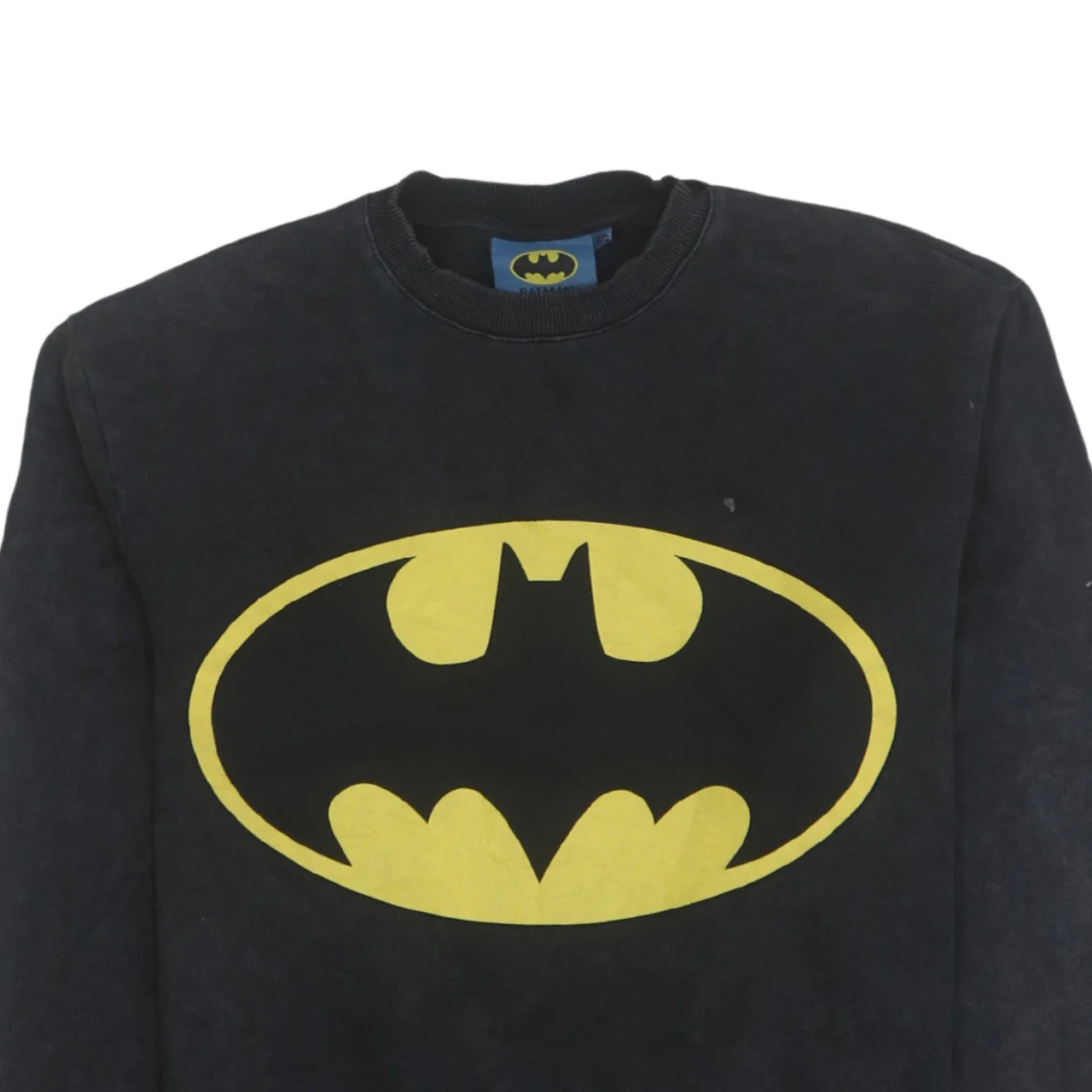 Cedar Wood State Men’s Black Batman Logo Pullover Sweatshirt XS - Image 8