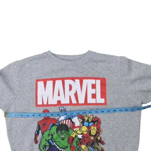 Cedar Wood State Men’s Grey Marvel Comics Crew Neck Sweatshirt L - Image 2