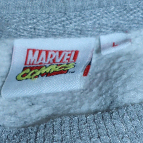 Cedar Wood State Men’s Grey Marvel Comics Crew Neck Sweatshirt L - Image 5
